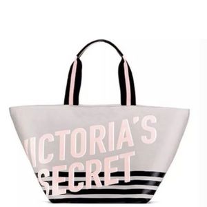 Victoria Secret Canvas Zipper Closure Tote New